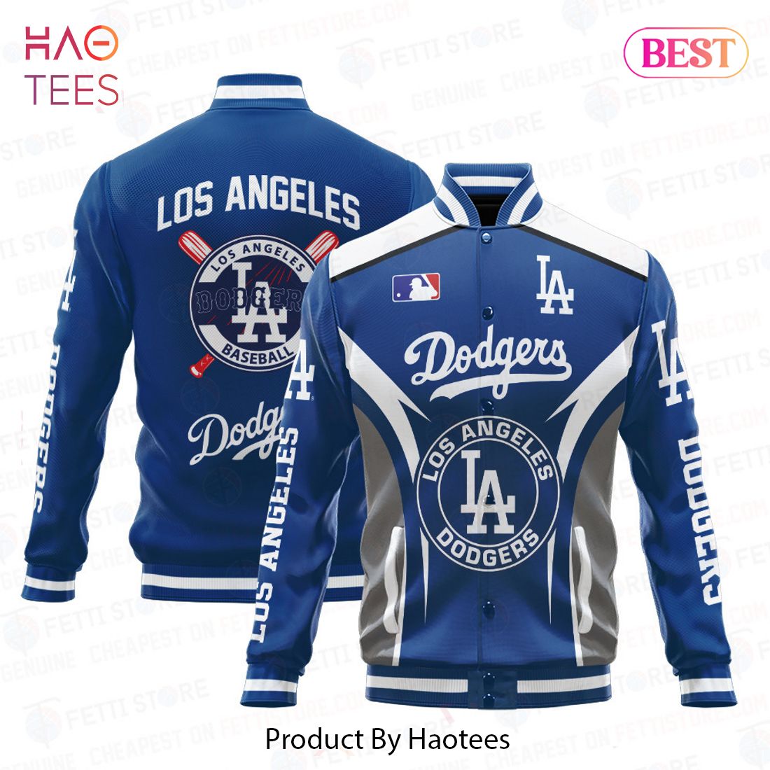 LUXURY Los Angeles Dodgers Baseball Traditional Pattern AOP Varsity Jacket LUXURY Los Angeles Dodgers Baseball Traditional Pattern AOP Varsity Jacket