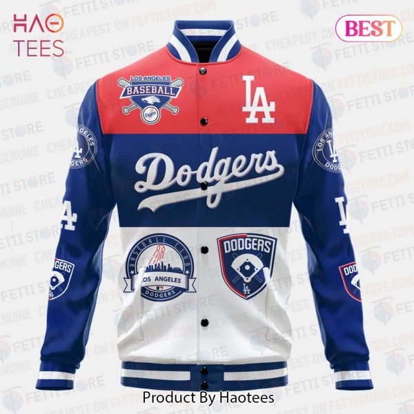 LUXURY Los Angeles Dodgers Symbol Vintage Design Varsity Jacket