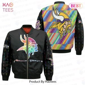 LUXURY Minnesota VikingsNational Football League AOP Bomber Jacket