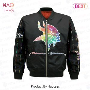 LUXURY Minnesota VikingsNational Football League AOP Bomber Jacket