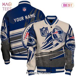 LUXURY New England Patriots National Football League Customized AOP Varsity Jacket