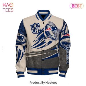 LUXURY New England Patriots National Football League Customized AOP Varsity Jacket