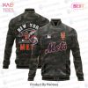 LUXURY New York Mets Major League Baseball Pattern Varsity Jacket