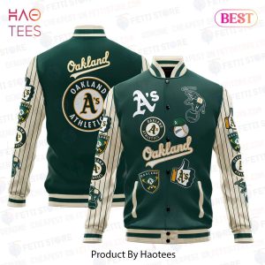 LUXURY Oakland Athletics Major League Baseball AOP Varsity Jacket
