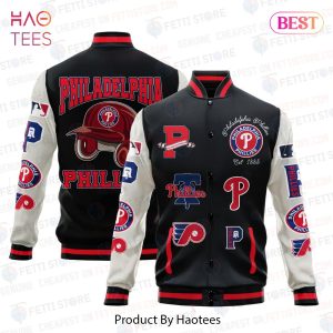 LUXURY Philadelphia Phillies Major League Baseball AOP Varsity Jacket