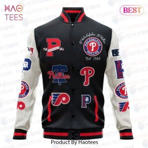 LUXURY Philadelphia Phillies Major League Baseball AOP Varsity Jacket