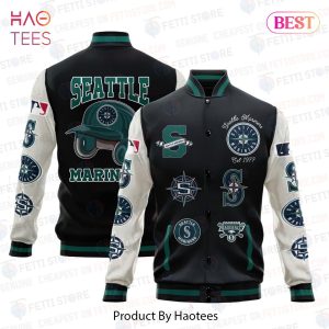LUXURY Seattle Mariners Major League Baseball AOP Varsity Jacket