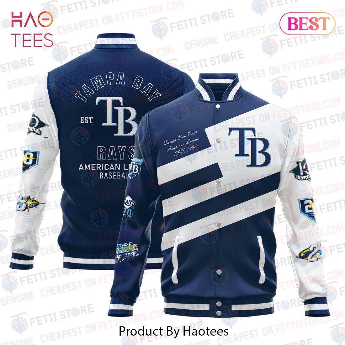 LUXURY Tampa Bay Rays American League Baseball Varsity Jacket LUXURY Tampa Bay Rays American League Baseball Varsity Jacket