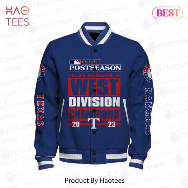 LUXURY Texas Rangers AL West Division Champions 2023 Player Signature Varsity Jacket