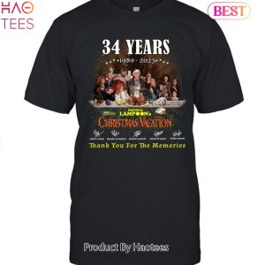 NEW 34 Years Christmas Vacation Thank You For The Memories Unisex T-Shirt