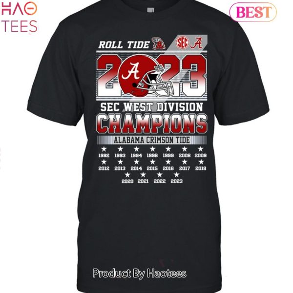 NEW Alabama Crimson Tide SEC West 2 Sided Unisex T-Shirt