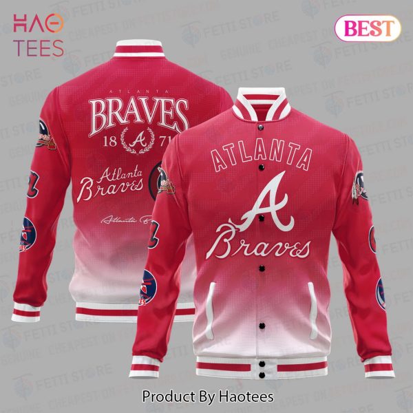 NEW Atlanta Braves 1871 Best MLB Vintage Varsity Jacket
