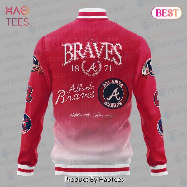 NEW Atlanta Braves 1871 Best MLB Vintage Varsity Jacket