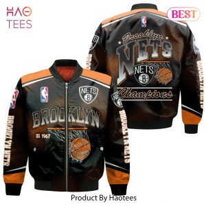 NEW Brooklyn NetsNational Basketball Association 2023 Unisex 3D Bomber Jacket