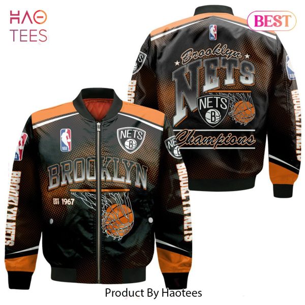 NEW Brooklyn NetsNational Basketball Association 2023 Unisex 3D Bomber Jacket