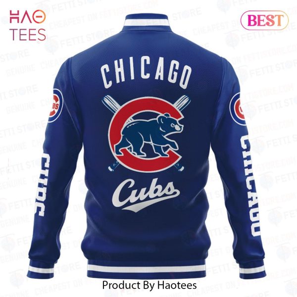 NEW Chicago Cubs Baseball Traditional Pattern AOP Varsity Jacket
