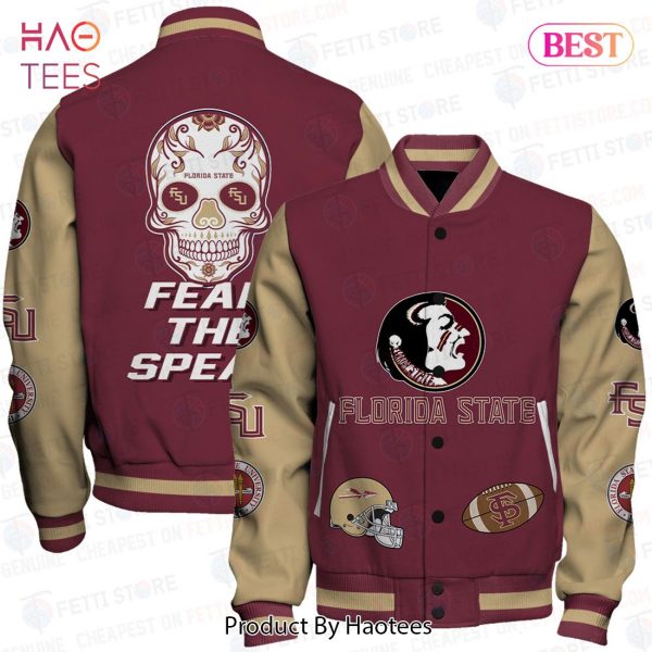 NEW Florida State NCAA Football AOP Varsity Jacket