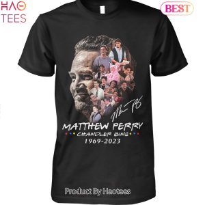 NEW Friends Matthew Perry Chandler Bing 1969-2023 Unisex T-Shirt