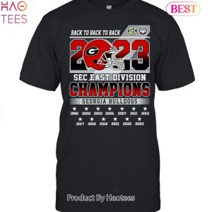 NEW Georgia Bulldogs SEC East Division 2 Sided Unisex T-Shirt