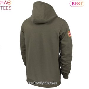 NEW Go Hogs Arkansas Razorback Football Olive Hoodie