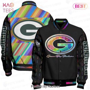 NEW Green Bay Packers National Football League AOP Varsity Jacket
