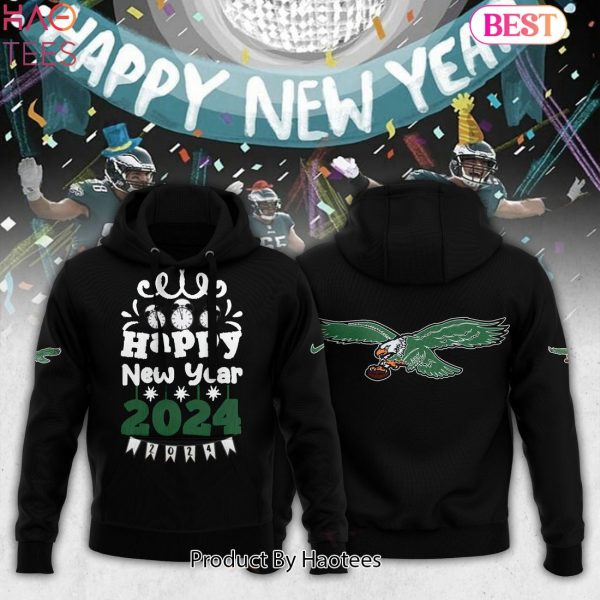 NEW Happy New Year 2024 Collection Philadelphia Eagles Hoodie
