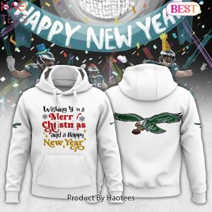 NEW Happy New Year And Merry Christmas 2024 Collection Philadelphia Eagles Hoodie