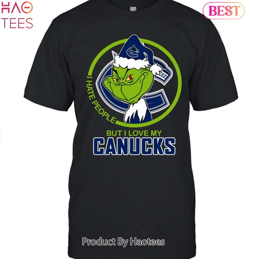 NEW I Love Vancouver Canucks And Christmas Unisex T-Shirt