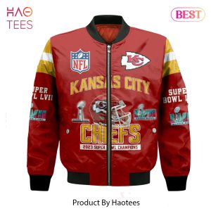 NEW Kansas City ChiefsSuper Bowl Championship 2023 Unisex 3D Bomber Jacket