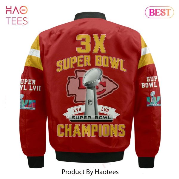 NEW Kansas City ChiefsSuper Bowl Championship 2023 Unisex 3D Bomber Jacket