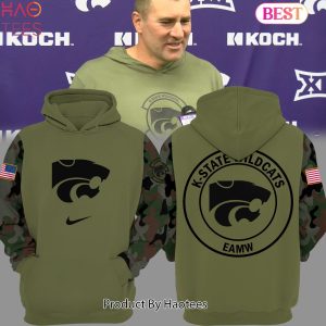 NEW Kansas State Wildcats Football Camo Hoodie