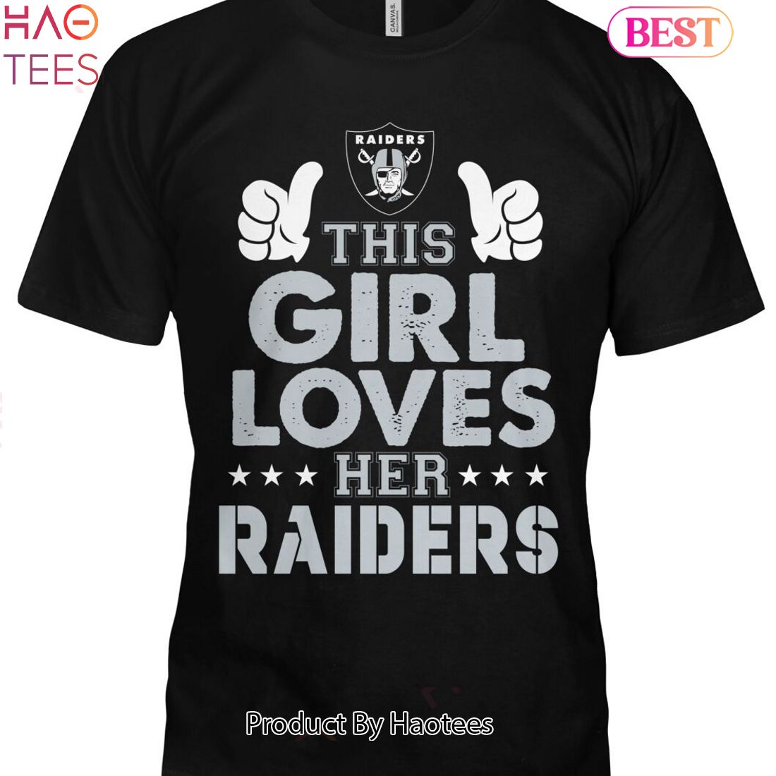 NEW Las Vegas Raiders This Girl Love Her Raiders Unisex T-Shirt NEW Las Vegas Raiders This Girl Love Her Raiders Unisex T-Shirt