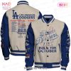 NEW Los Angeles Dodgers MLB Halloween Pattern Varsity Jacket