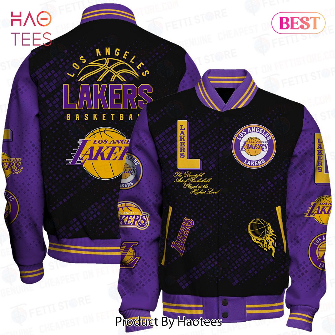 NEW Los Angeles Lakers National Basketball Association Varsity Jacket NEW Los Angeles Lakers National Basketball Association Varsity Jacket
