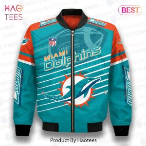 NEW Miami Dolphins National Football League 3D Bomber Jacket