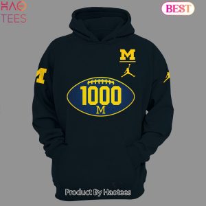 NEW Michigan Wolverines 1000 Wins Football Hoodie