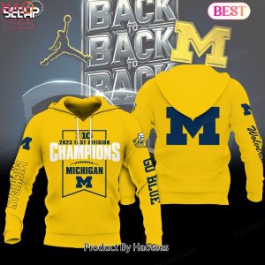 NEW Michigan Wolverines 2023 Big Ten East Champions Hoodie