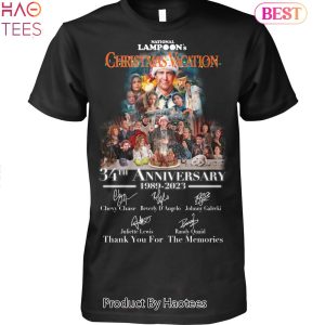 NEW National Lampoon Christmas Vacation 34th Anniversary 1989-2023 Thank You For The Memories Unsiex T-Shirt
