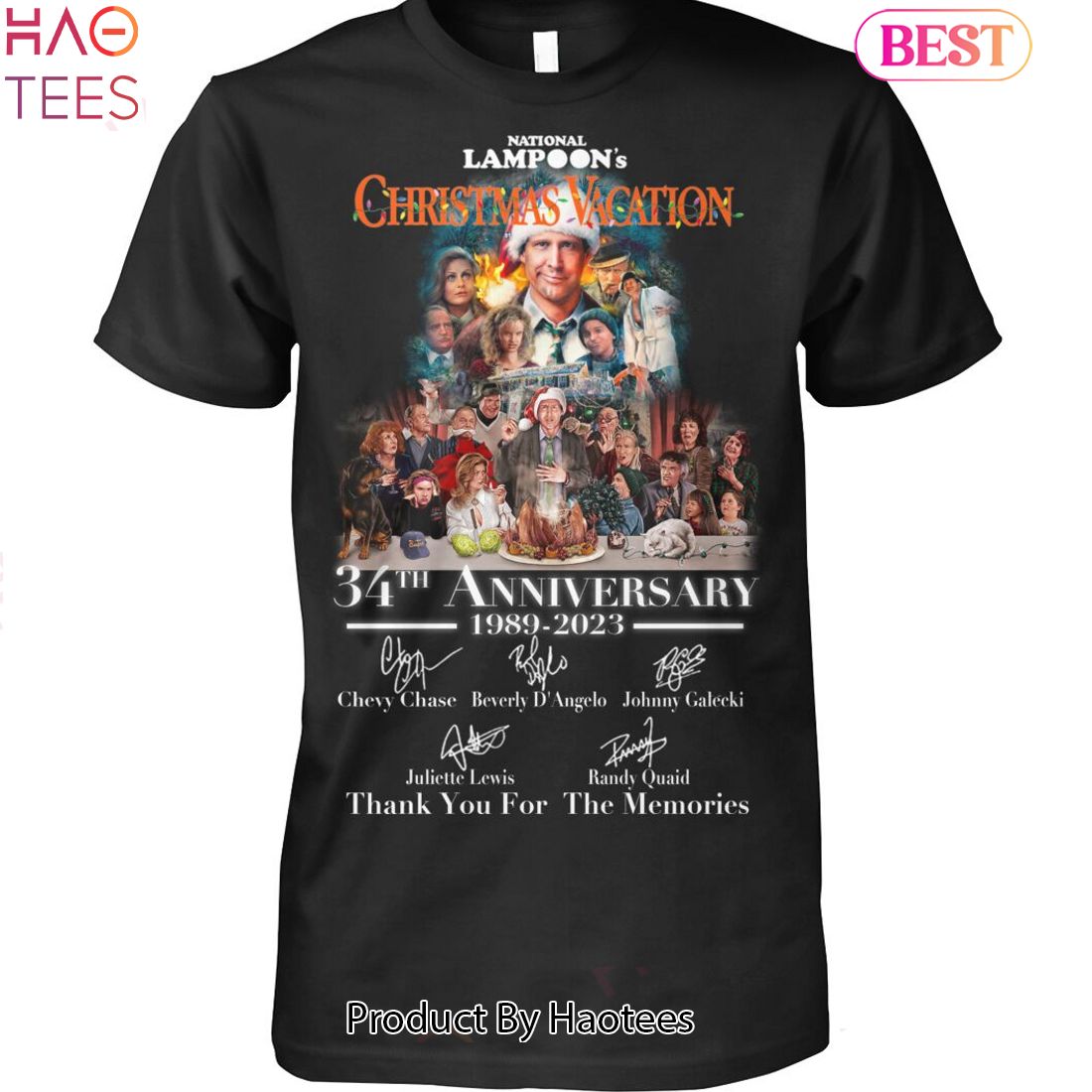 NEW National Lampoon Christmas Vacation 34th Anniversary 1989-2023 Thank You For The Memories Unsiex T-Shirt