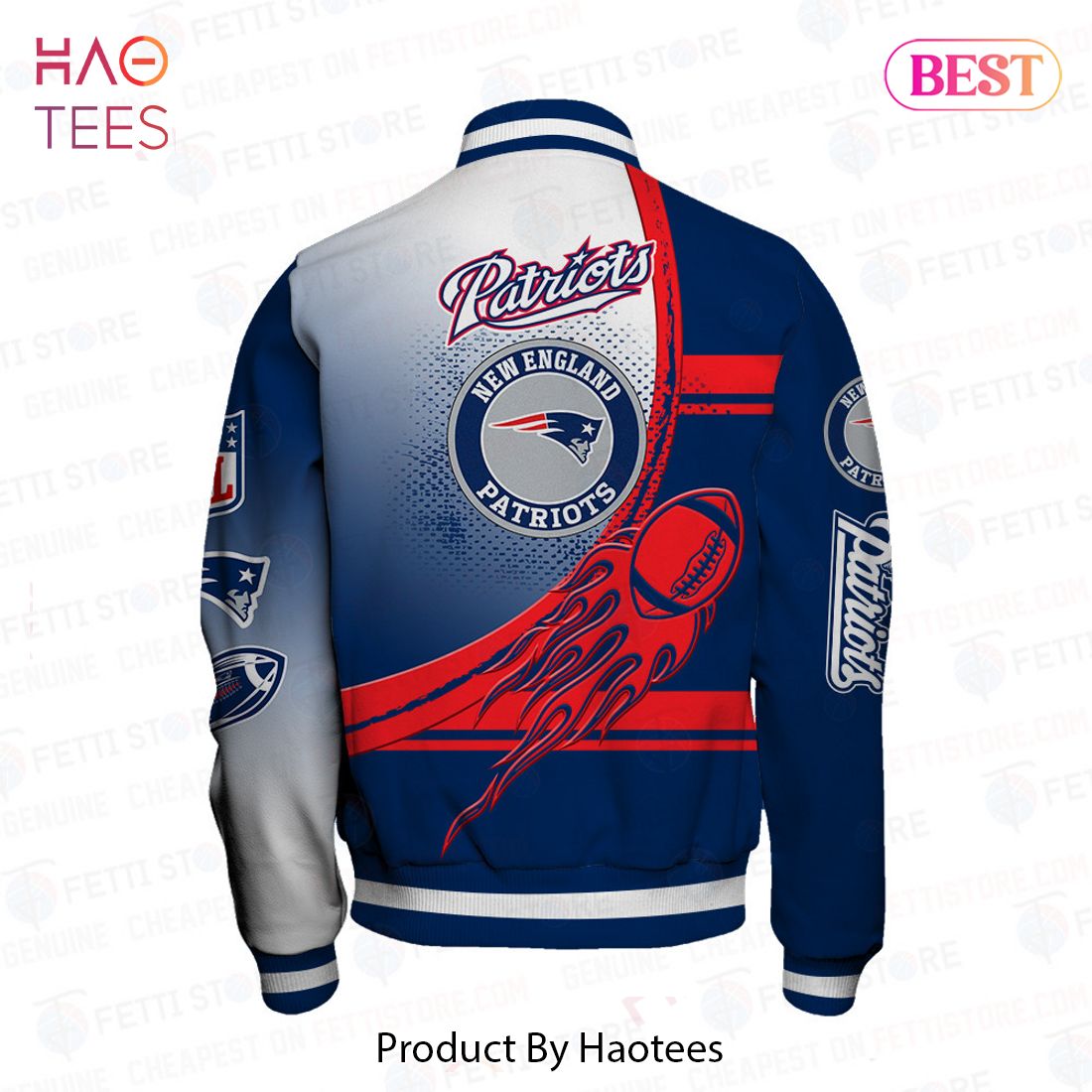 NEW New England Patriots National Football League Pattern Varsity Jacket NEW New England Patriots National Football League Pattern Varsity Jacket