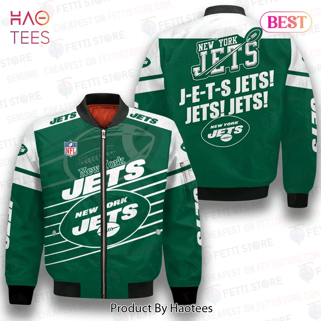 NEW New York Jets National Football League 3D Bomber Jacket NEW New York Jets National Football League 3D Bomber Jacket