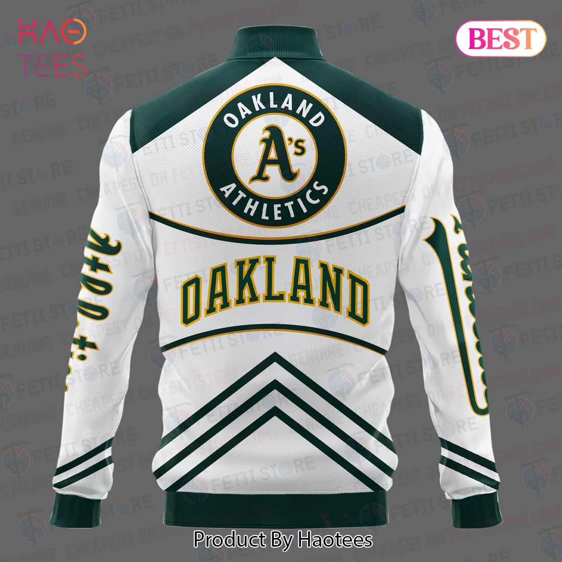 NEW Oakland Athletics Major League Baseball AOP Varsity Jacket NEW Oakland Athletics Major League Baseball AOP Varsity Jacket