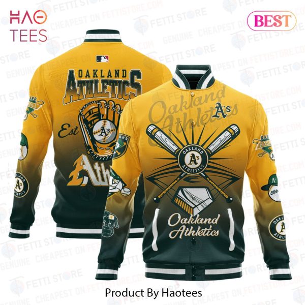 NEW Oakland Athletics Major League Baseball Varsity Jacket