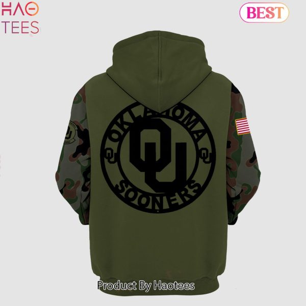 NEW Oklahoma Sooners Football Veteran Camo 2023 Hoodie