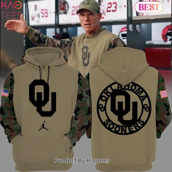 NEW Oklahoma Sooners Veteran Camo Hoodie