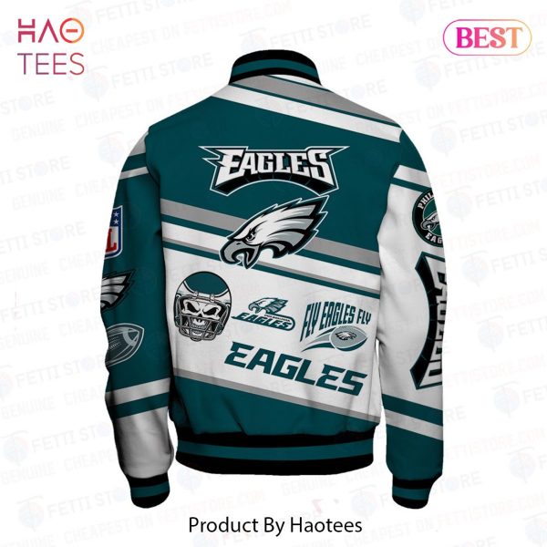 NEW Philadelphia Eagles American Football League Pattern Varsity Jacket