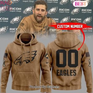 NEW Philadelphia Eagles NFL Salute To Service Veterans Hoodie