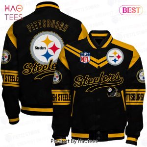 NEW Pittsburgh Steelers National Football League Pattern Varsity Jacket