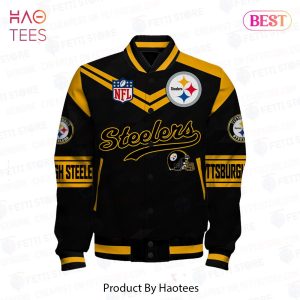 NEW Pittsburgh Steelers National Football League Pattern Varsity Jacket