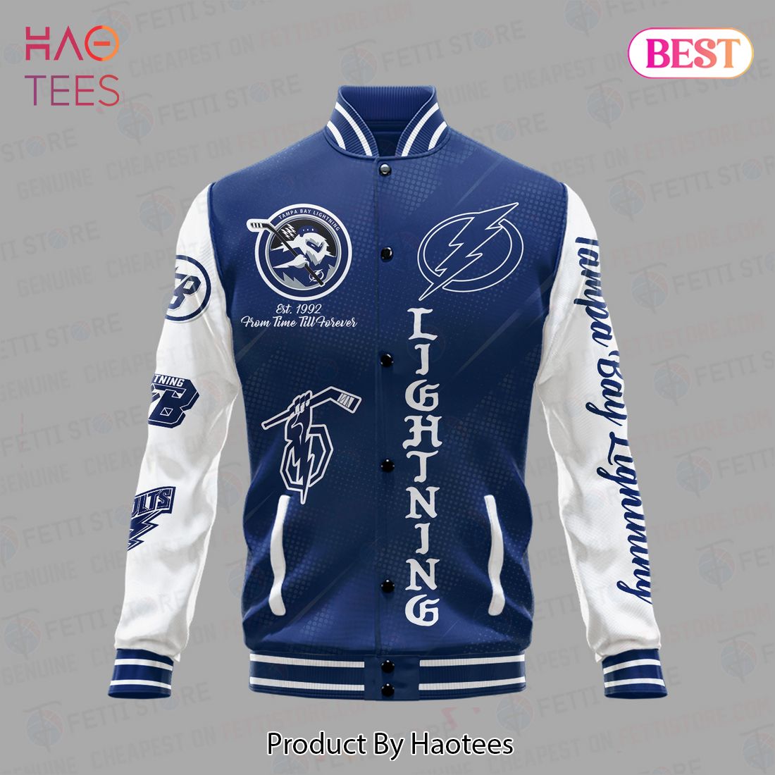NEW Tampa Bay Lightning National Hockey League Varsity Jacket NEW Tampa Bay Lightning National Hockey League Varsity Jacket